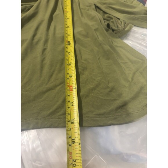 Lululemon Modal Silk Yoga Tank Top Sage Green Womens M/L Gym T Back Back Slit - Picture 10 of 10